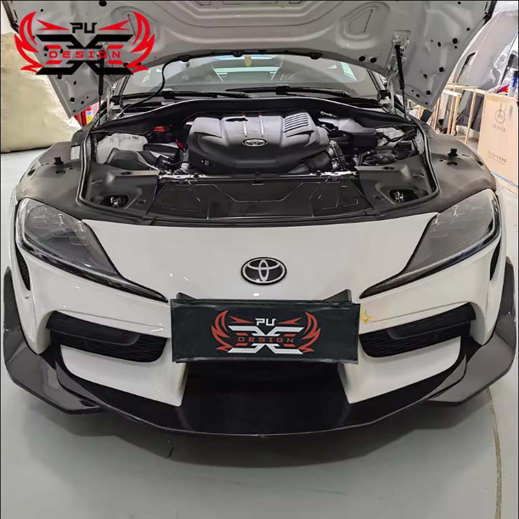Suitable for Toyota Supra A90 A91 Bumper Modification Cfa Decorative Front Lip Spoiler Dry Carbon Fiber Mk5