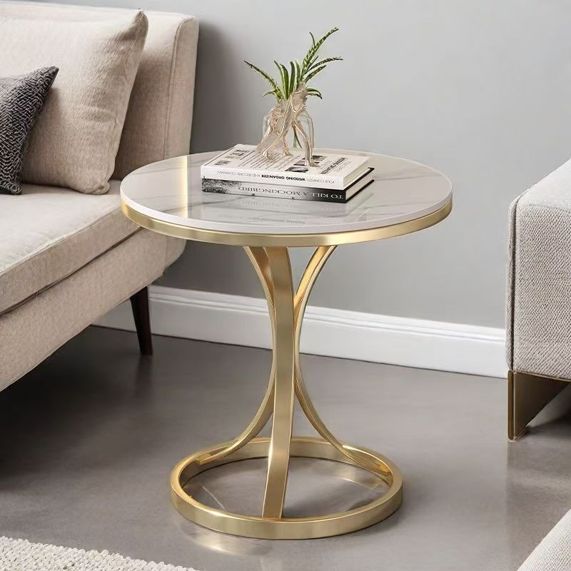 Slate Small Coffee Table, Sofa Side Table, Living Room Beauty Salon Small Table, Milk Tea Shop, Hotel Room Small Round Table, Balcony Table