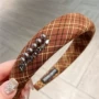 宽边拼色新款日常发箍