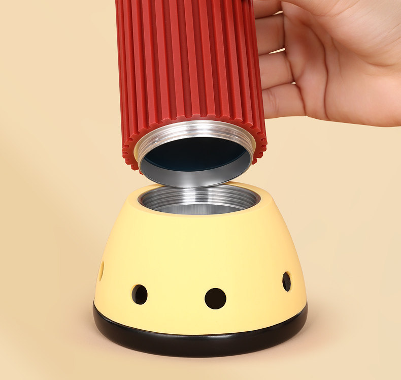 Bian Stone Moxa Fire Tube 4cm Head Therapy Tool with Extinguishing Cap for Du Meridian Back Massage specifications