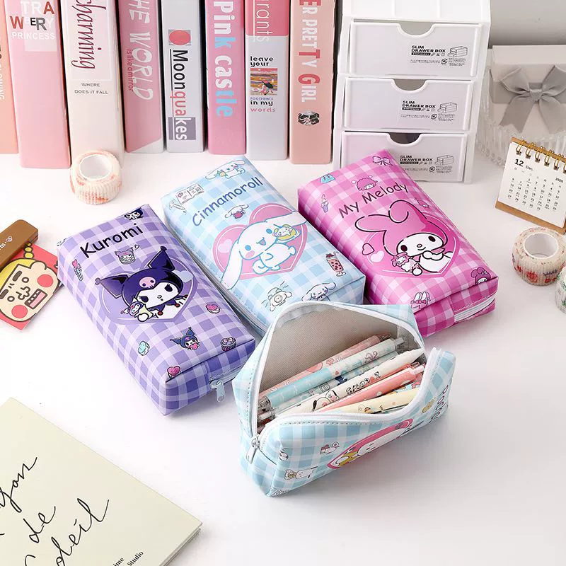 Sanrio, cartoon capacious pencil case, stationery
