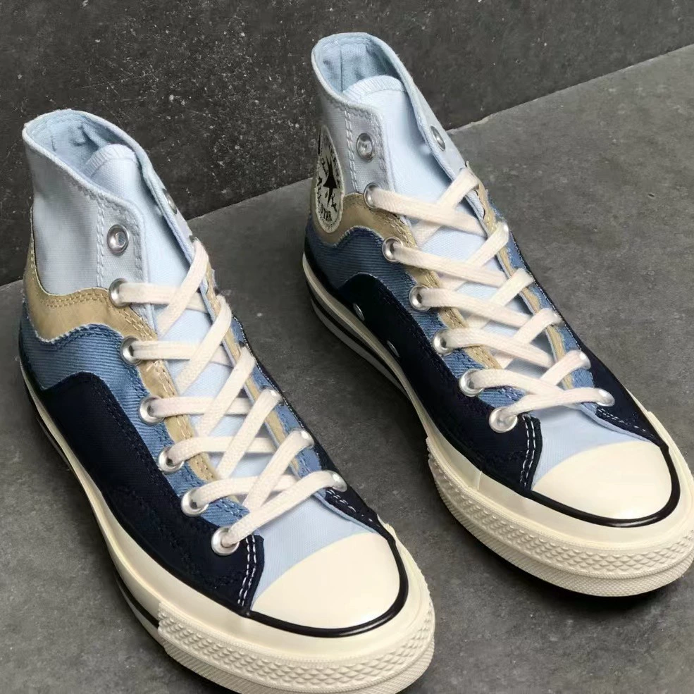Meiqi Converse ретро 1970-х Samsung Chuck 70 радуга сшивка контрастный канвасовые кроссовки повседневная обувь