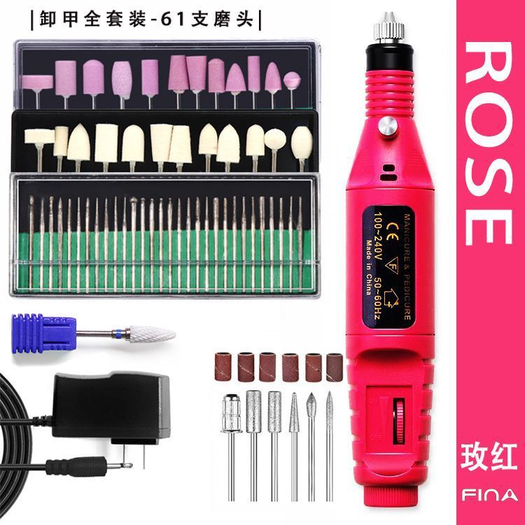 Lijadora de uñas portátil, lijadora de pulido y tallado de uñas, pluma de regulación de velocidad eléctrica, pluma de rectificado de uñas portátil