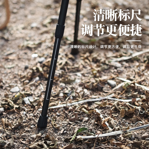 Outdoor small round table aluminum alloy folding small table camping liftable motorcycle self-driving dining table camping tea table light stand