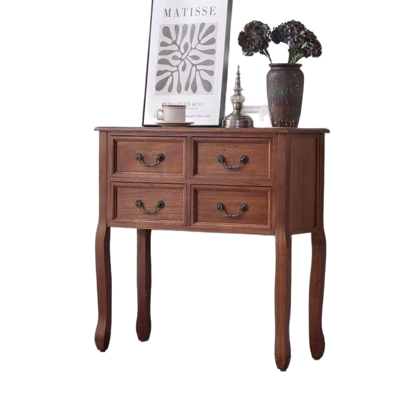 El dormitorio de seis cubos de madera maciza completa estadounidense alberga el armario de cuatro cubos de estilo europeo, el armario del cajón del armario, el porche y la Mesa de comedor.