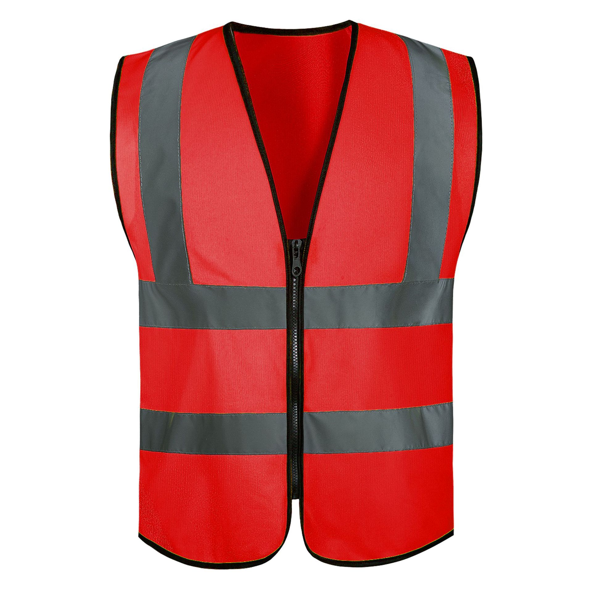 4개의 지퍼 모델*밝은 빨간색