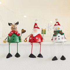鉄製クリスマス装飾品雪だるまハンモック掛け北欧創意クリスマスツリーペンダントクリスマス祝日装飾用品