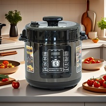 家用多功能預約燜燉煲雙膽電壓力鍋6升大容量智能不粘內膽電飯煲