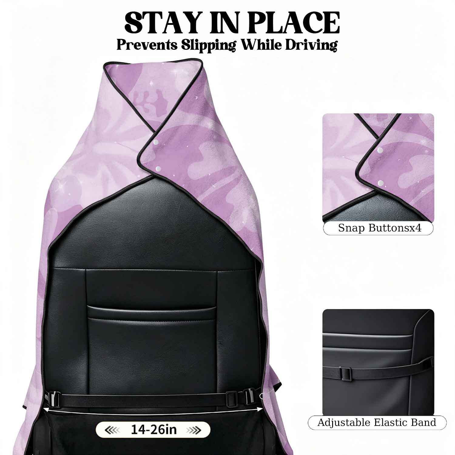 2-piece dual-use car seat cover, ultra-fine fiber, can be used as a beach towel, printed car protective seat cover 13