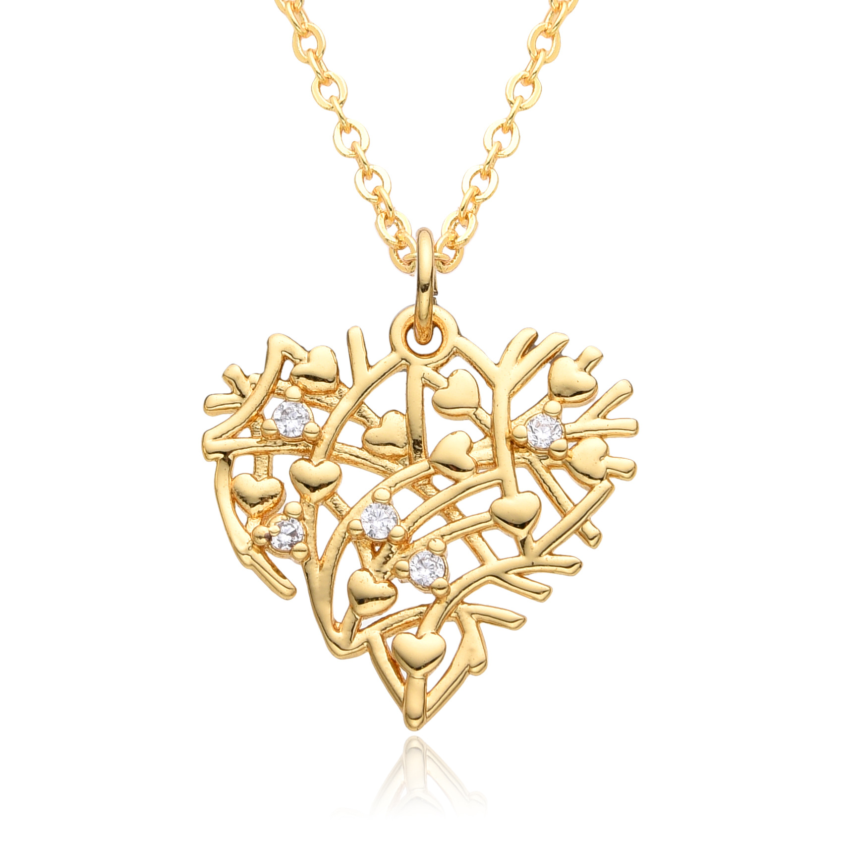 9g Weight Copper Pendant Material Zircon Inlay Material Pendant Necklace Classification Copper Chain Material 1 Piece Quantity Holiday, Date, Street Occasion Copper Material Heart Shape Pattern Women's Gender Inlay Design Simple Style, Classic Style Style Copper Inlay Heart Shape Zircon Pendant Necklace 9