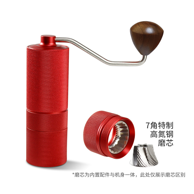 Molinillo de granos de café manual, máquina de café de molienda manual, utensilios de café recién molidos comerciales, molinillo manual portátil para el hogar