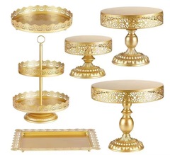 Wedding dessert table centerpiece decoration set European creative cake plate wedding celebration birthday buffet tea break display stand