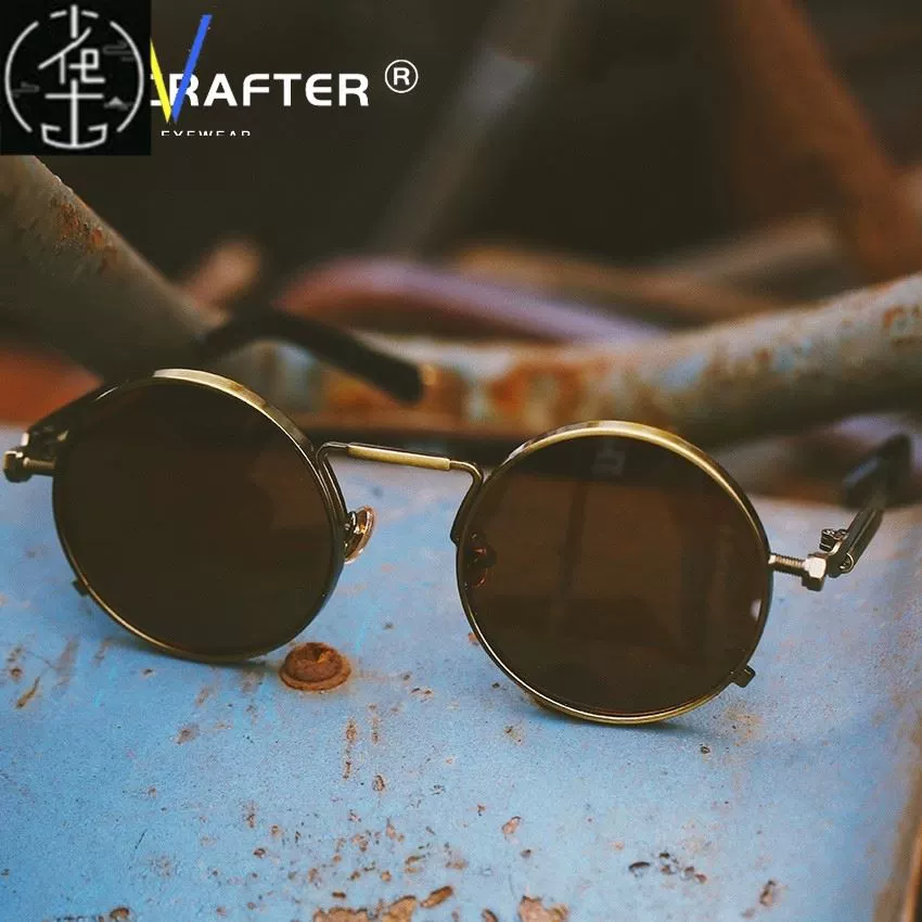 Поляризованные солнцезащитные очки UV400 для вождения, круглые, для мужчин