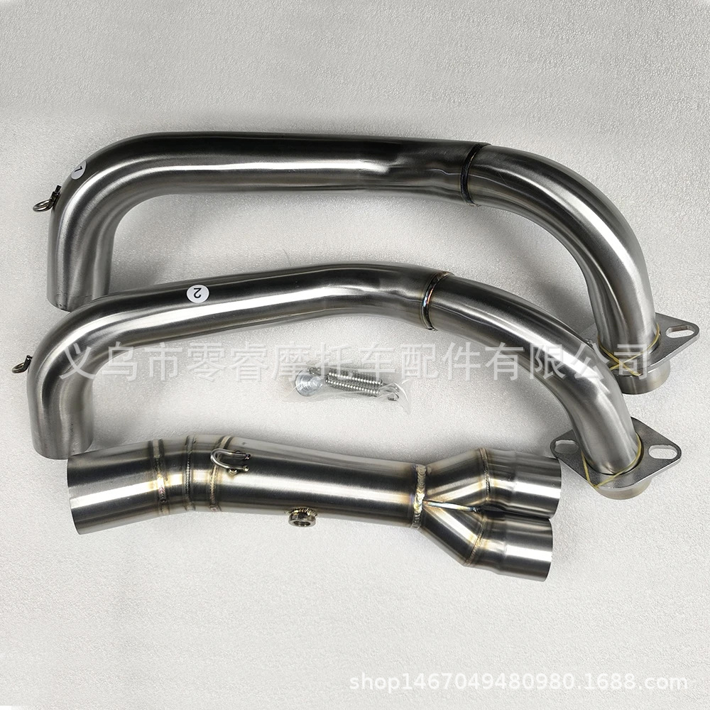 mt07 is suitable for motorcycle sports cars MT07 FZ07 2014-2023 stainless steel modified exhaust pipe