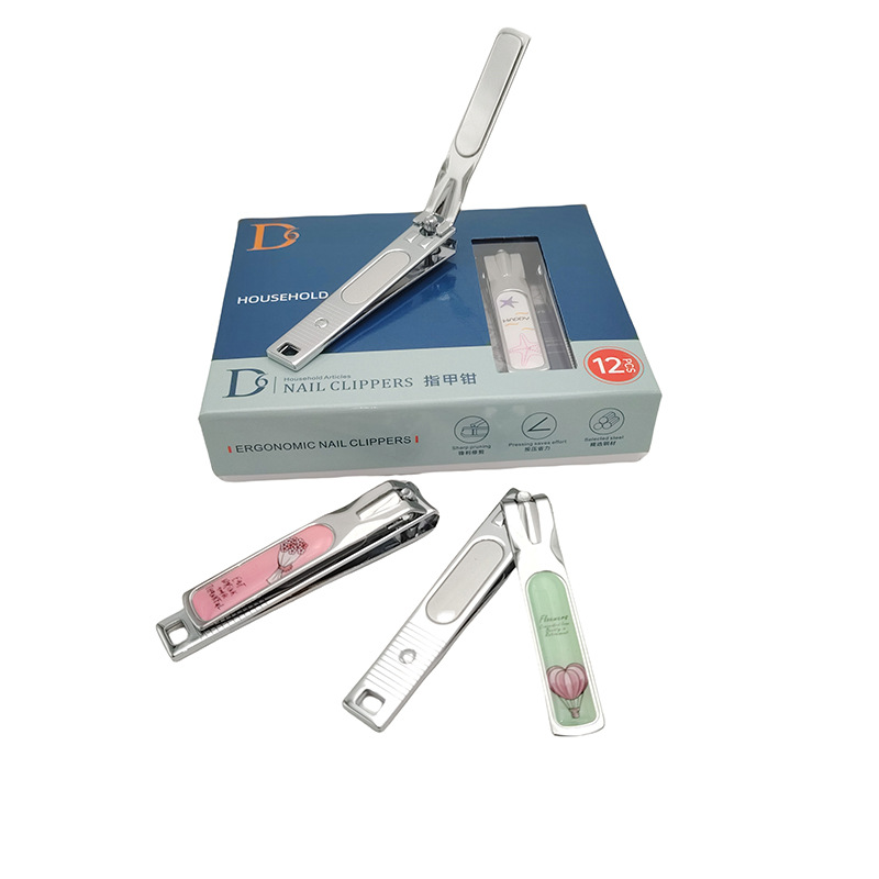 A0149 DT3805-4 alicates de uñas planas un solo conjunto de cortador de uñas casero fuerte tijeras de uñas