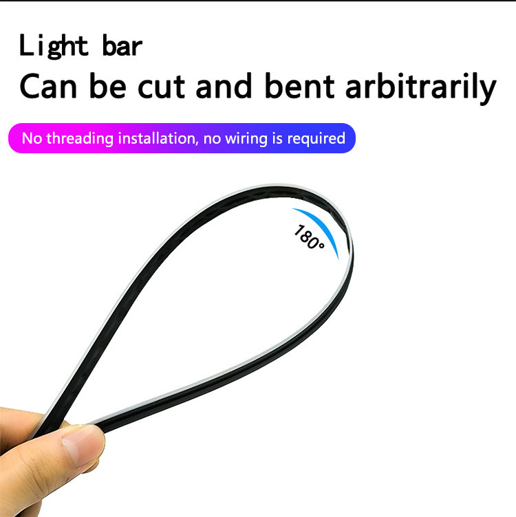 Universal Car Hidden Symphony No-Cut Wire App Dual-Control Interior Ambient Light Led Car Ambient Light