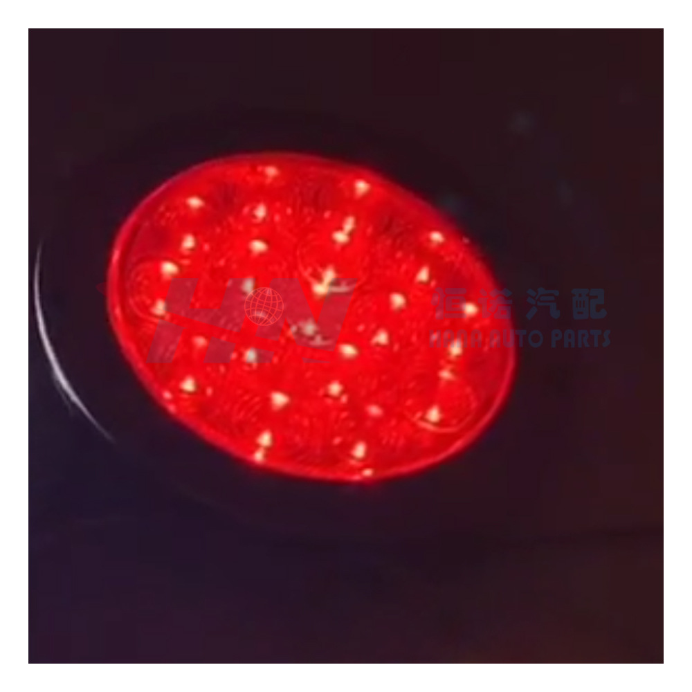 24V MEDIADOS DE-set remolque Grande Cuatro ronda LED luz trasera de freno luz de flash camión cuádruple combinación luz trasera