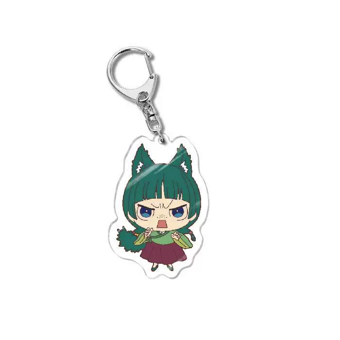 Брелок Medicine House Girls двусторонний акрил ≈6 см, аниме чиби