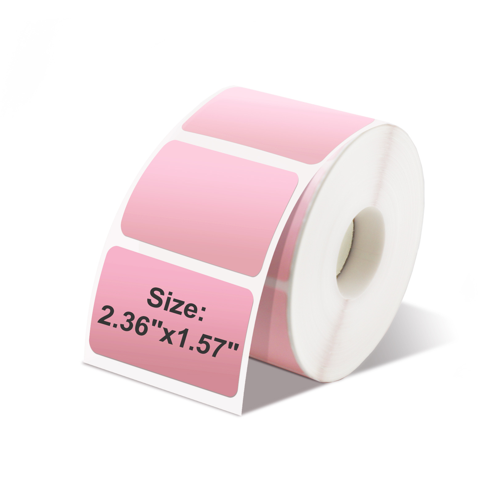 60*40mm 정사각형 3중 감열 라벨지(핑크색) 1000매/롤