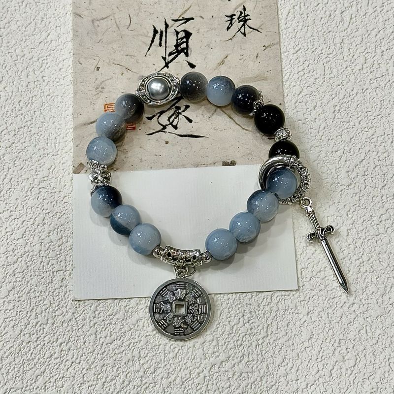 畅销墨韵复古新中式手串批发古风暗黑潮流礼物男士手串国潮设计|undefined