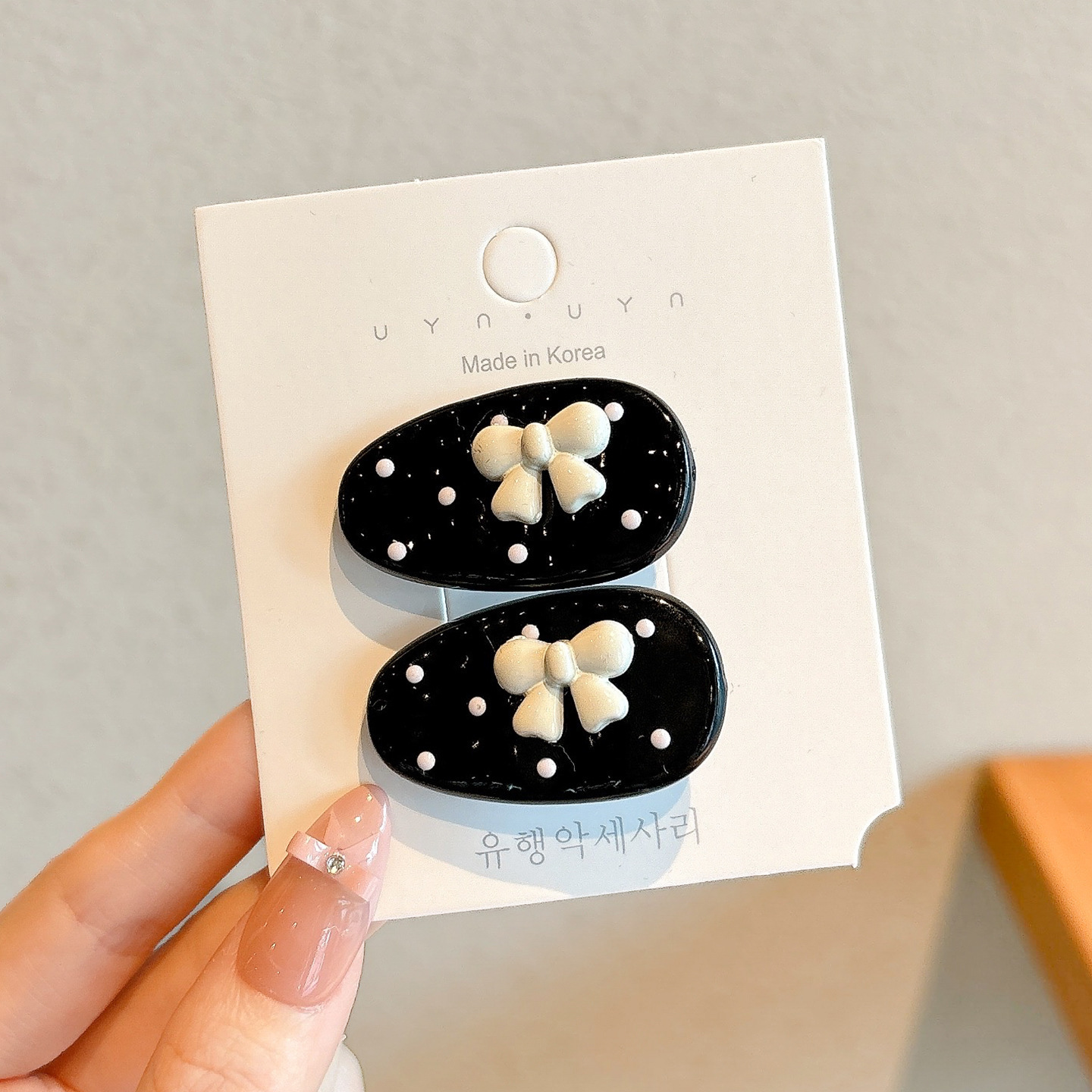 Clip de cabello de arco feminino frange clip lateral clip de boca de pato joyería de otoño 2025 nuevas joyerías al por mayor