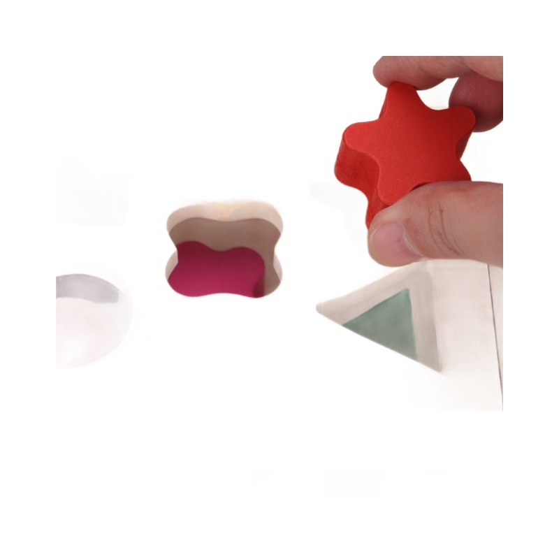 15-agujero multifuncional de madera remolque Caja de Inteligencia forma a juego remolque de los niños educativos de Madera Juguetes de educación temprana