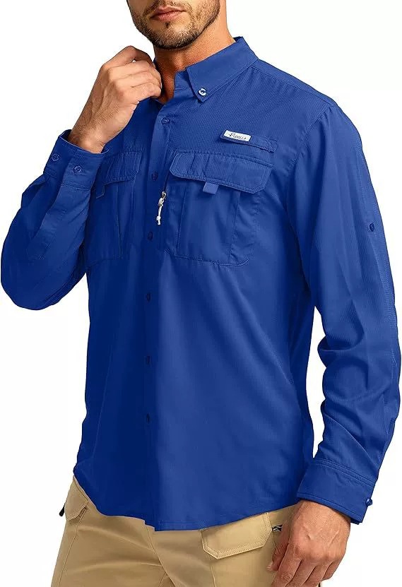 Camisa masculina manga comprida secagem rápida proteção uv_voghion.com