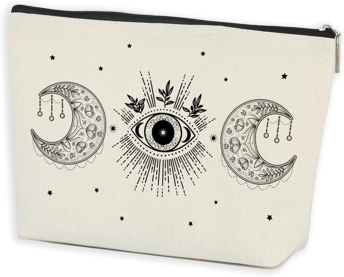 Transfronterizos Amazon Halloween maquillaje letras Halloween brujas maquillaje bolsa bolsa de almacenamiento lino fábrica directa