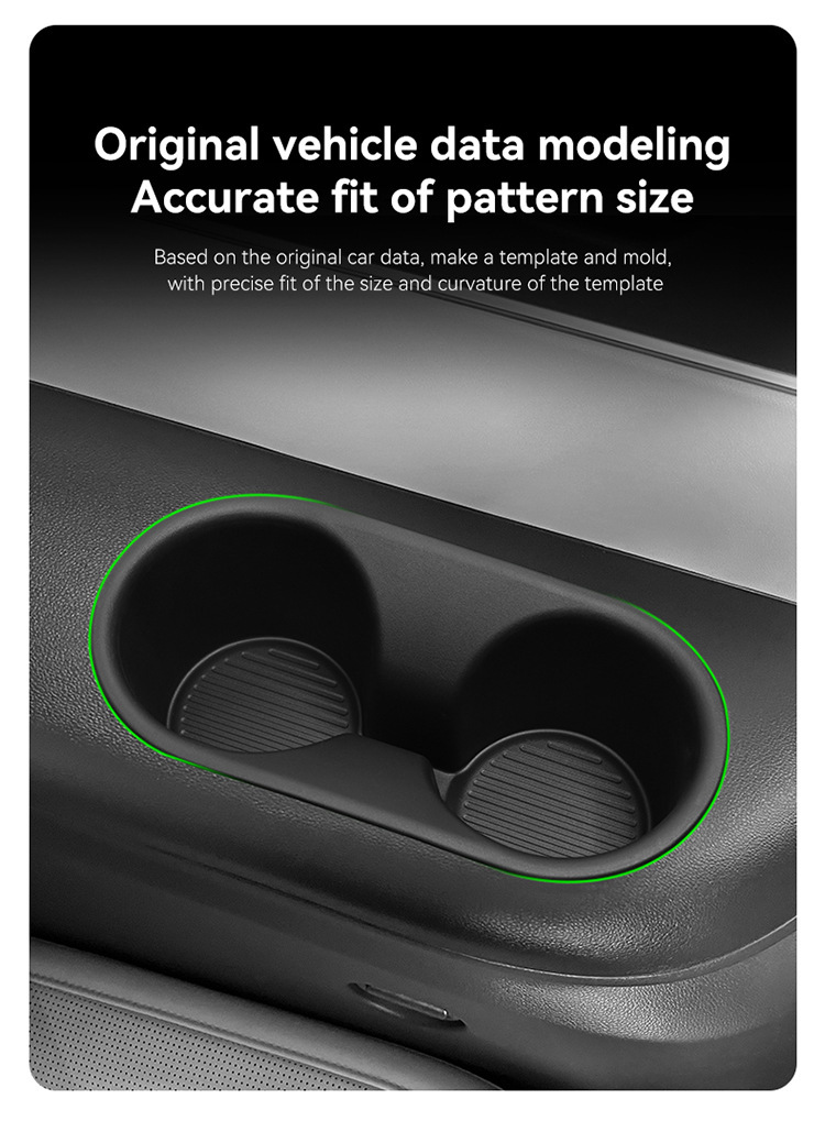 Suitable for 26 Modern Palisade Three-Row Water Cup Covers to Protect Anti-Slip Mats for Car Supplies Modification
