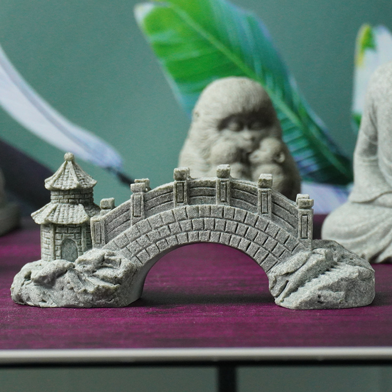 Pequeño Buda estatua Linda bendición pequeño monje decoración micro paisaje lindo monje Tang maestro creativo pequeño Kirin