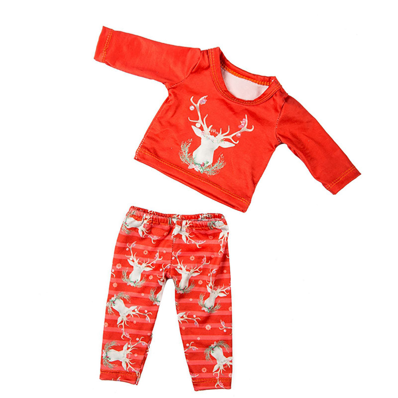 Ropa de muñeca de Navidad, muñeca americana de 45cm, muñeca vestida, venta al por mayor