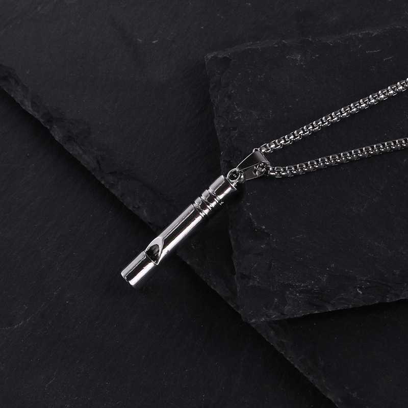 Ketting voor mannelijke trendsetters, dansende disco, fluitende hanger, hiphopketting voor mannen en vrouwen, minimalistische stijl, paar studententruiketting_voghion.com