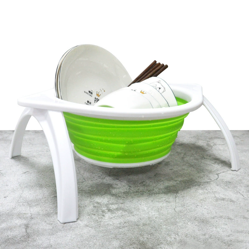 Folding telescopic drying rack, fruit support frame, basket, storage system