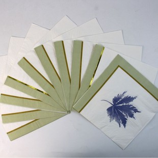 Cross-border in stock paper towel bronzing paper towel table setting napkin birthday party tableware decoration supplies