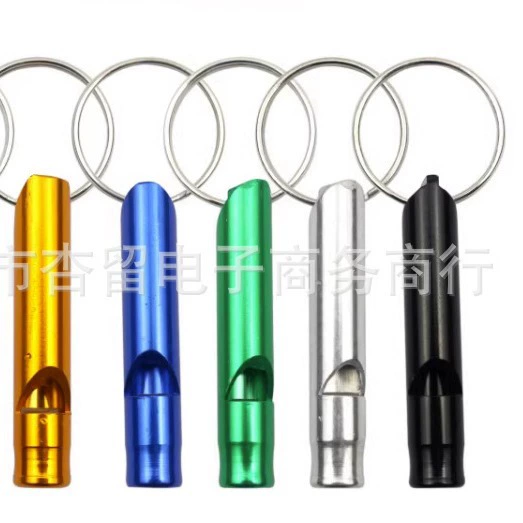 Алюминиевый сплав цвет маленький свисток пожарное поле свисток выживания маленький брелок реклама Креативный логотип небольшой подарок