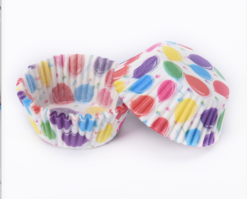 Vasos de papel Winnie the Pooh para pasteles, vasos de papel a prueba de golpes para galletas de calidad alimentaria, vasos de papel para arroz glutinoso, paquete de 100 vasos de PVC para mochi de nieve
