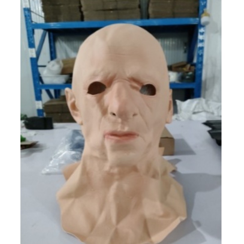 Estación independiente de Halloween nueva Máscara vieja abuela tocado vestir apoyos látex Calvo sombrerería transfronteriza