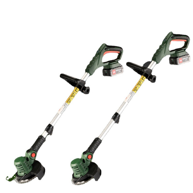 源头厂家直供锂电便携园林除草机 无线式修剪草坪打草电动割草机