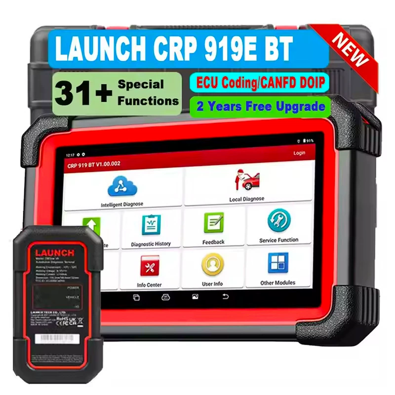 Диагностический сканер LAUNCH CRP919E BT для автомобилей, многоязычный, для различных моделей — глобальная версия