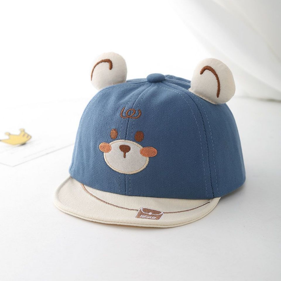 Sombreros para bebés primavera y otoño gorra delgada gorra de pato gorra de béisbol oso pequeño lindo gorra de verano super lindo pequeño mes