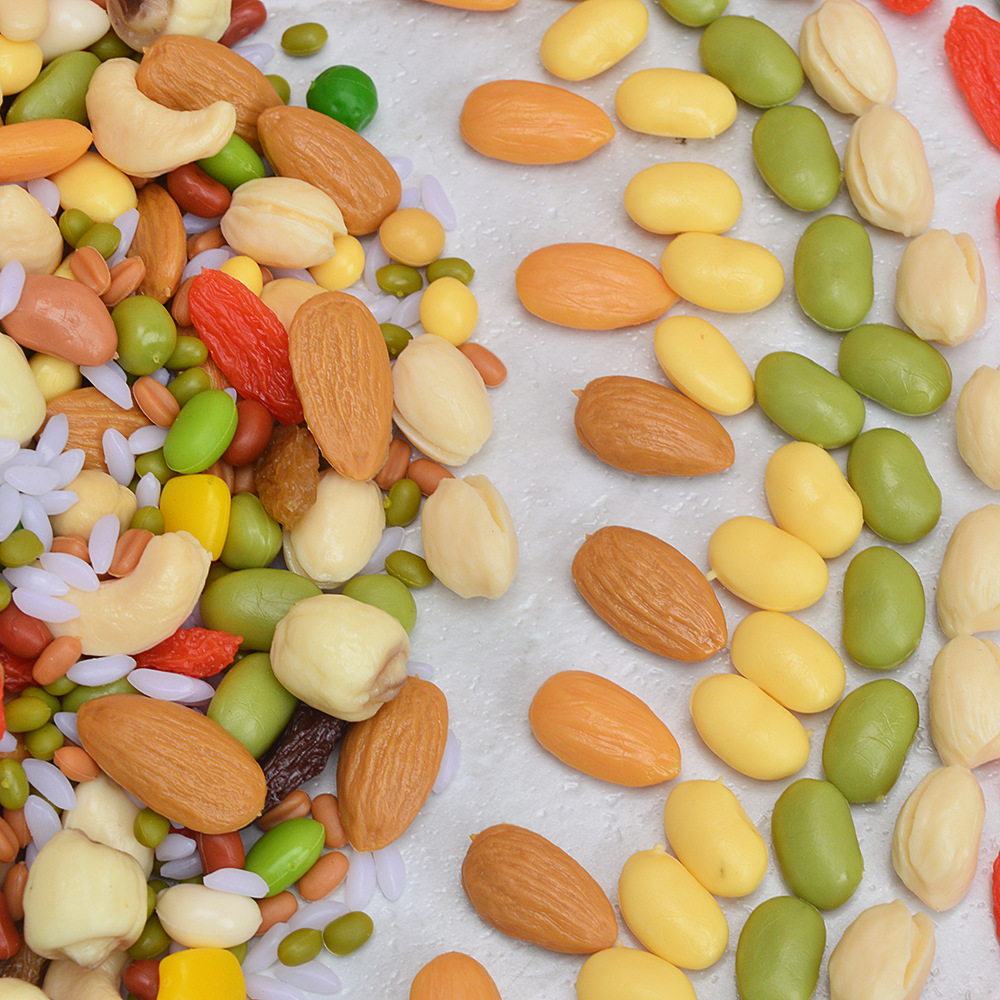 500g仿真粮食模型干果坚果八宝粥大米五谷杂粮葡萄干装饰食玩道具