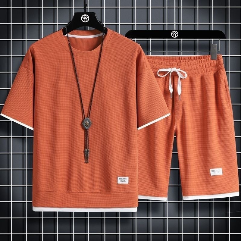 waffle 8 color suit orange