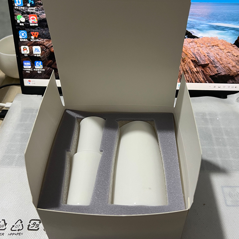 白い磁器の杯の贈り物の箱の贈り物の20mlの白い杯の高級なミニの杯のlogoの純色の小さい杯の単杯|undefined