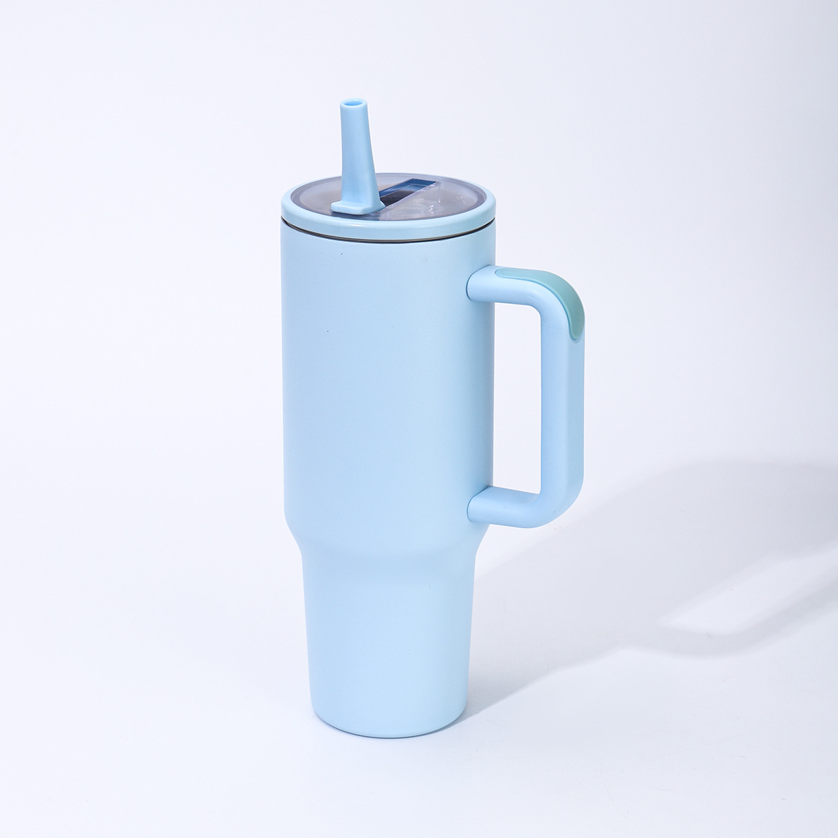 Moda de alto valor de la cara de cuatro generaciones 40oz taza de automóvil taza de aislamiento de acero inoxidable taza de hielo portátil de gran capacidad de paja