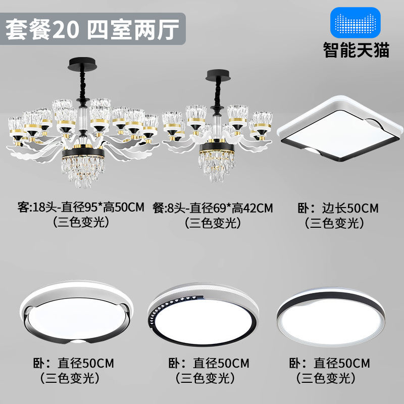 패키지 20 - 방 4개와 거실 2개(3가지 색상)