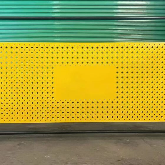 Punched enclosure source manufacturer municipal road punched plate enclosure coastal windproof hollow protective plate punched enclosure
