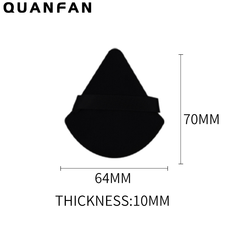 Suministro directo transfronterizo triángulo pequeño cuadrado redondo corazón melocotón polvo seco miel en polvo maquillaje multicolor material de pelo corto súper suave