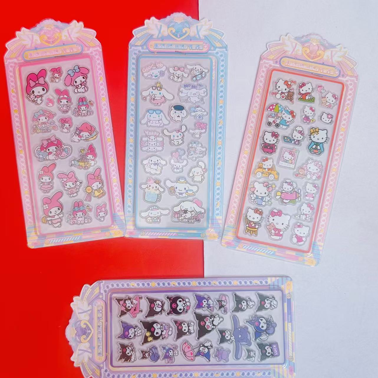 サンリオステッカー 高品質 クロミ シェイクウォーターステッカー 子供DIYデコレーション 小さな模様ステッカー