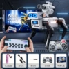 [With Water Turret-White] Remote Control AI Robot Dog + Single Battery