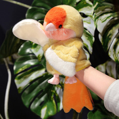 外国貿易のオウムの人形のおもちゃのぬいぐるみの腹語の人形の鳥のフクロウの幼稚園の早教は子供のバッチをなだめます。